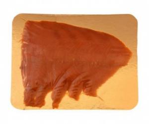Cold smoked, sliced, salmon trout